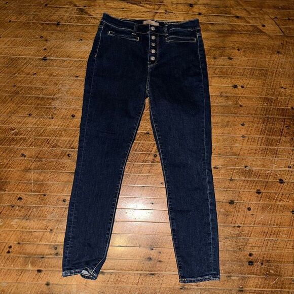 7 for All Mankind dark wash B(lair) high waist ankle 30 jeans - Picture 2 of 5